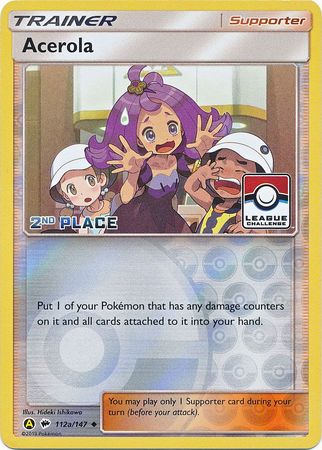 Acerola (112a/147) (League Promo 2nd Place) [Sun & Moon: Burning Shadows] - Destination Retro
