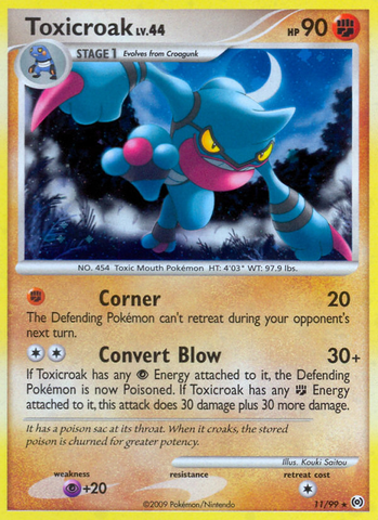 Toxicroak (11/99) [Arceus] - Destination Retro