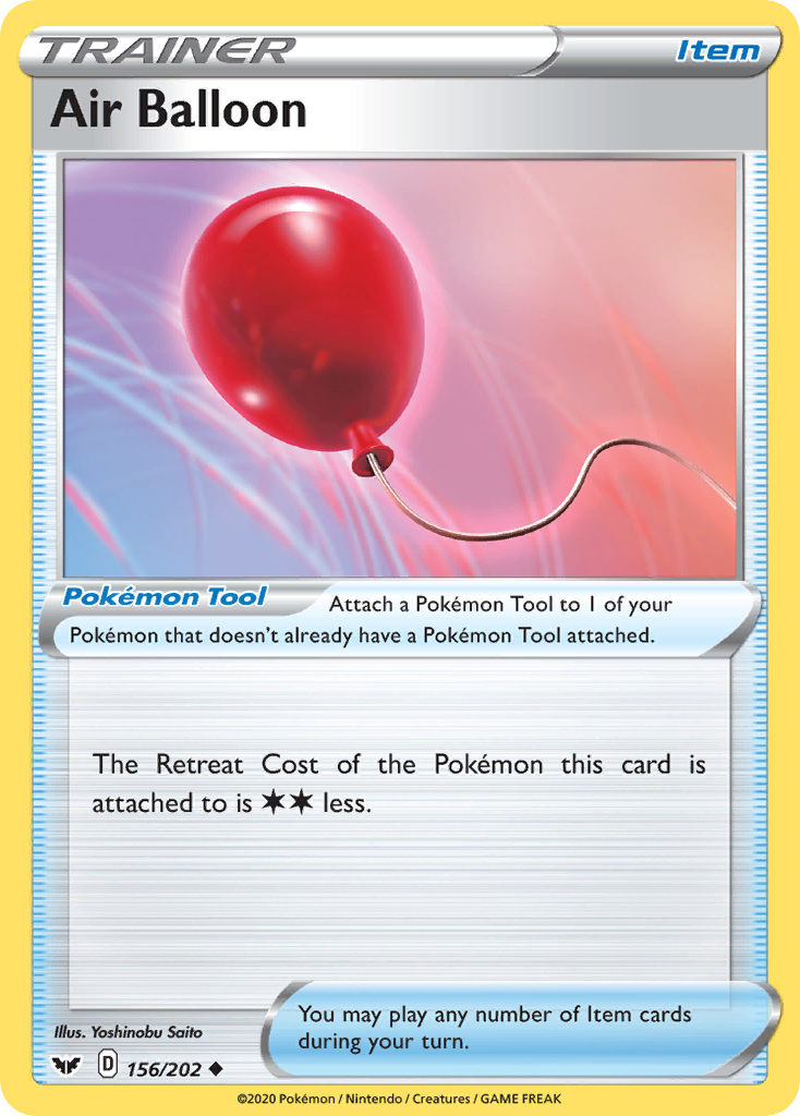 Air Balloon (156/202) [Sword & Shield: Base Set] - Destination Retro