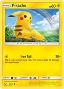 Pikachu (28/73) (Cosmos Holo) [Sun & Moon: Shining Legends] - Destination Retro
