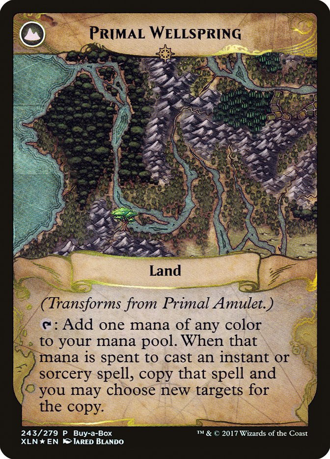 Primal Amulet // Primal Wellspring (Buy-A-Box) [Ixalan Treasure Chest] - Destination Retro