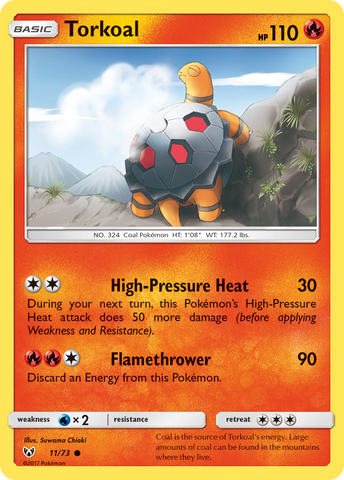 Torkoal (11/73) [Sun & Moon: Shining Legends] - Destination Retro
