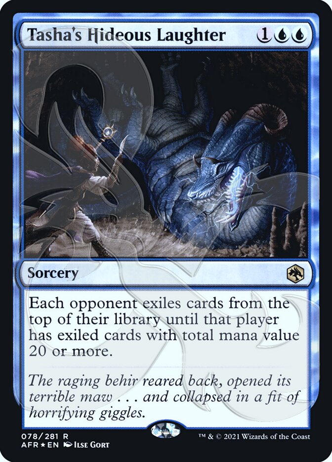 Tasha's Hideous Laughter (Ampersand Promo) [Dungeons & Dragons: Adventures in the Forgotten Realms Promos] - Destination Retro