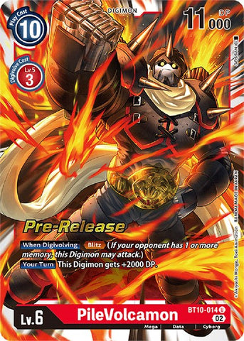 PileVolcamon [BT10-014] [Xros Encounter Pre-Release Cards] - Destination Retro