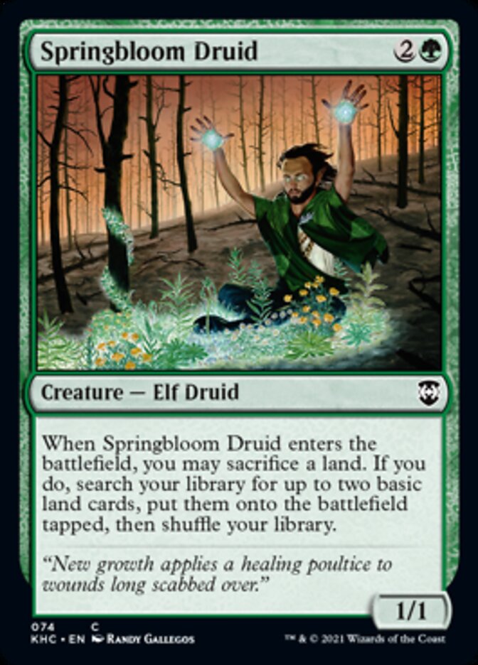 Springbloom Druid [Kaldheim Commander] - Destination Retro