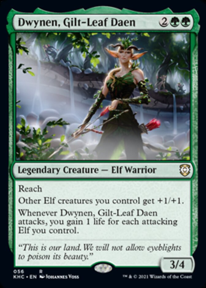 Dwynen, Gilt-Leaf Daen [Kaldheim Commander] - Destination Retro