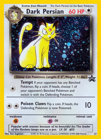 Dark Persian (17) [Wizards: Black Star Promos] - Destination Retro