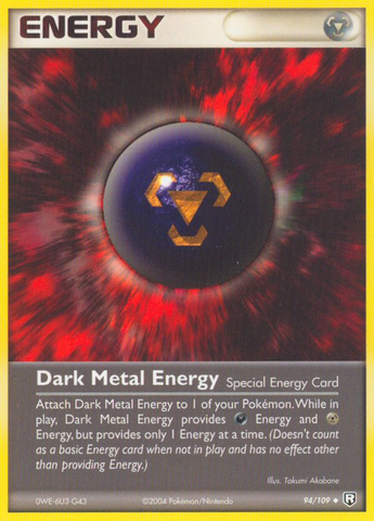 Dark Metal Energy (94/109) [EX: Team Rocket Returns] - Destination Retro