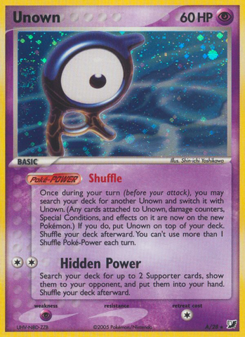 Unown (A/28) [EX: Unseen Forces] - Destination Retro