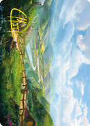 Plains Art Card (Gold-Stamped Signature) [The Lord of the Rings: Tales of Middle-earth Art Series] - Destination Retro