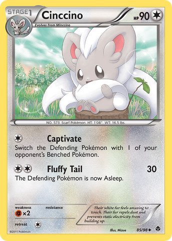 Cinccino (85/98) [Black & White: Emerging Powers] - Destination Retro