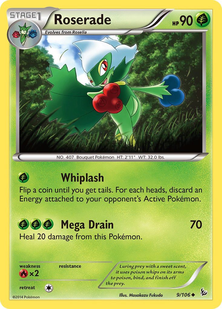 Roserade (9/106) [XY: Flashfire] - Destination Retro