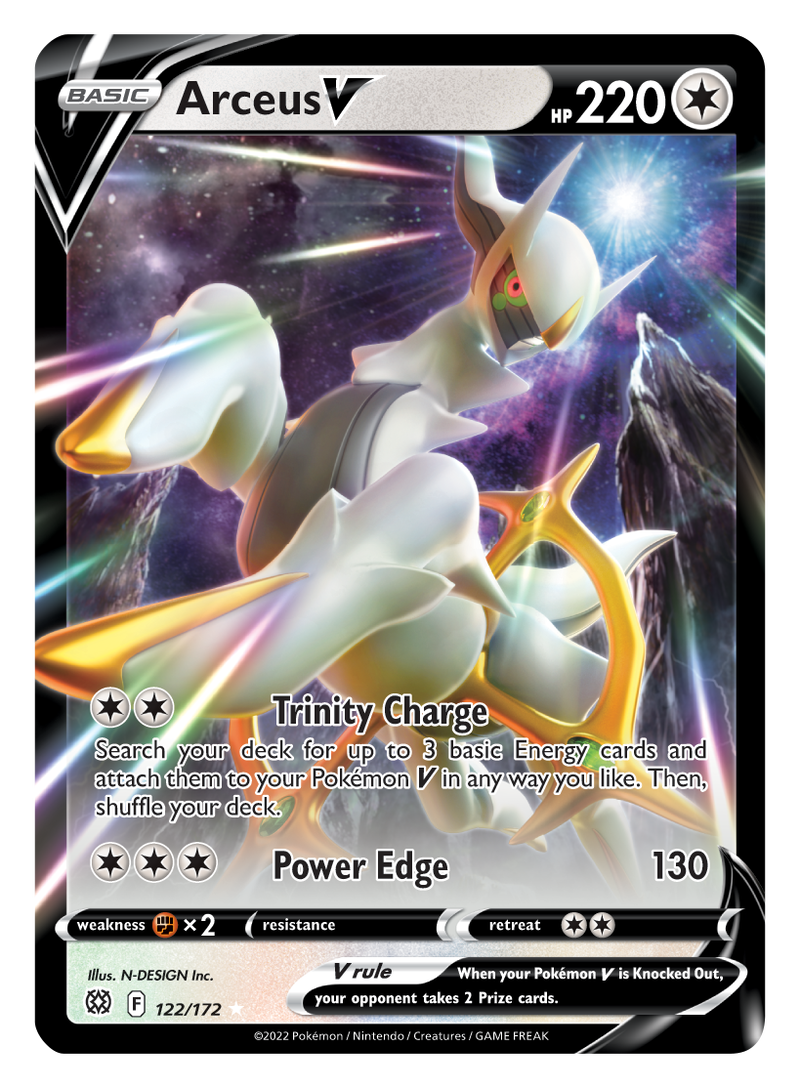 Arceus V (122/172) [Sword & Shield: Brilliant Stars] - Destination Retro