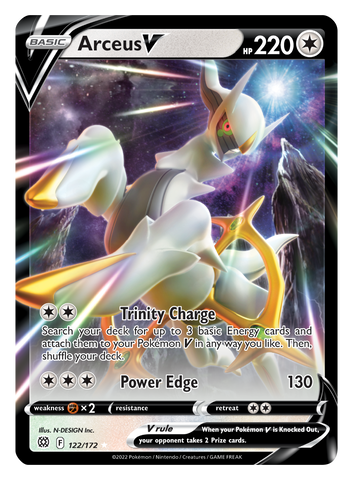 Arceus V (122/172) [Sword & Shield: Brilliant Stars] - Destination Retro