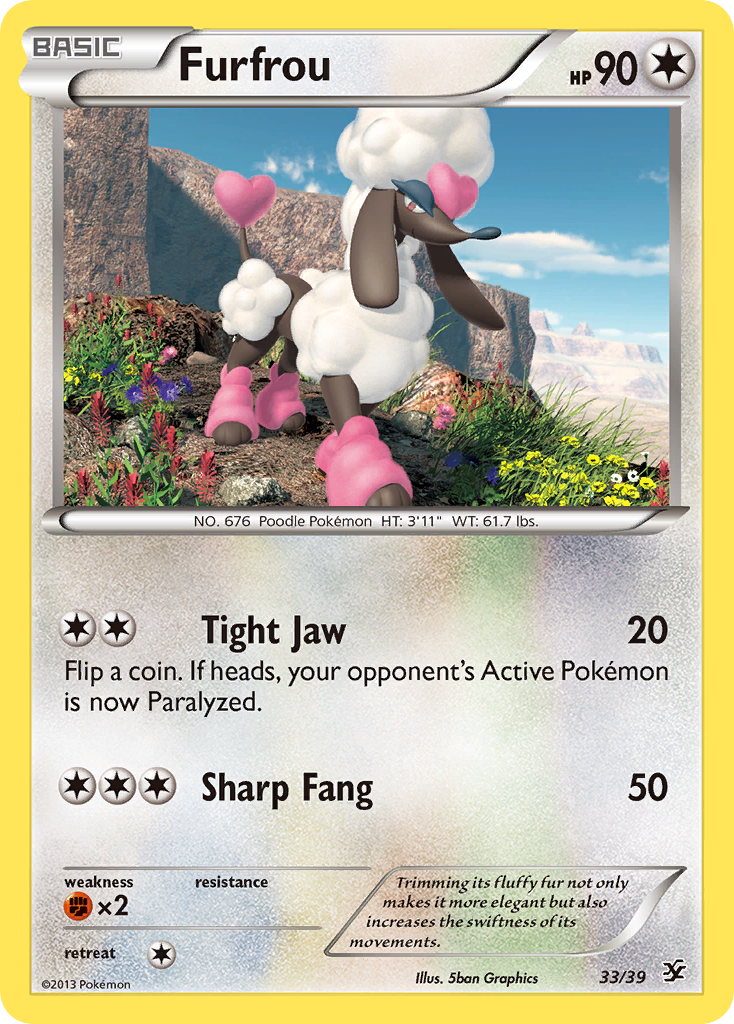 Furfrou (33/39) [XY: Kalos Starter Set] - Destination Retro