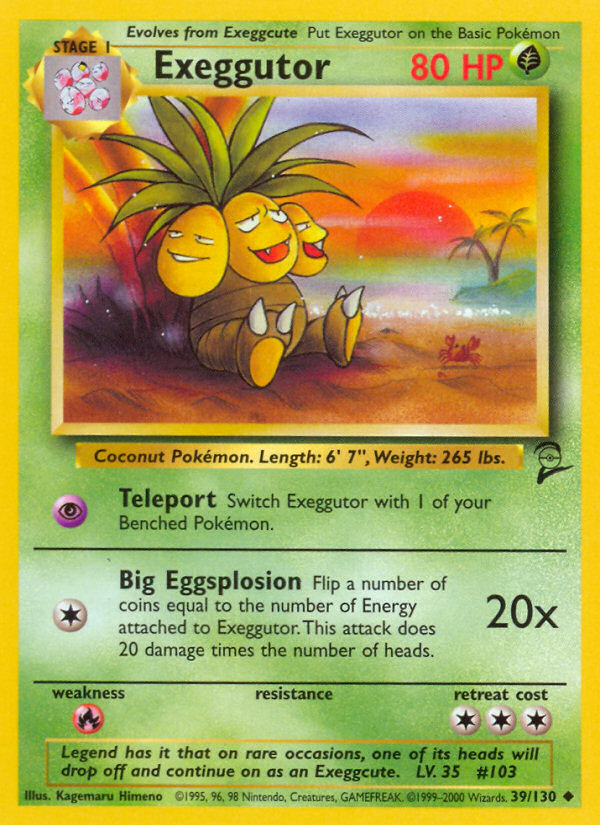 Exeggutor (39/130) [Base Set 2] - Destination Retro