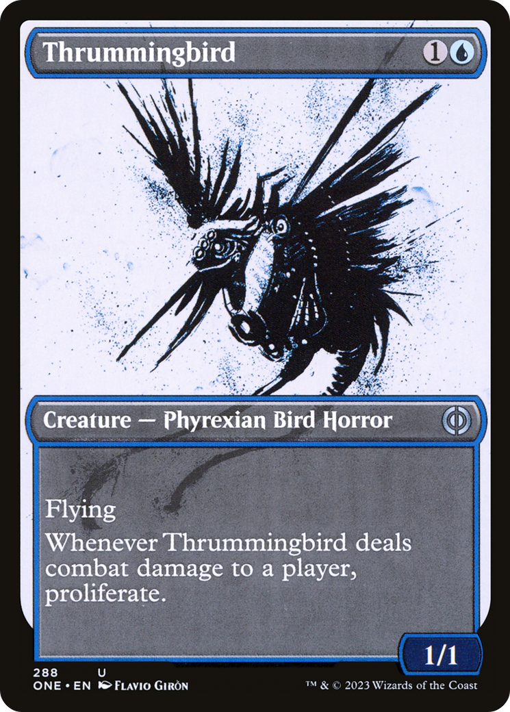 Thrummingbird (Showcase Ichor) [Phyrexia: All Will Be One] - Destination Retro