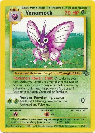 Venomoth (29/64) [Jungle Unlimited] - Destination Retro