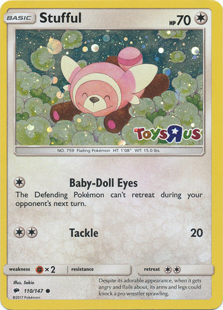 Stufful (110/147) (Toys R Us Promo) [Sun & Moon: Burning Shadows] - Destination Retro
