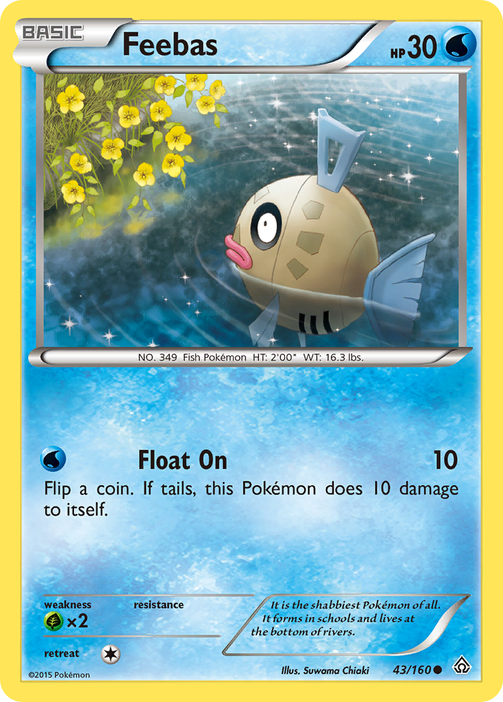 Feebas (43/160) [XY: Primal Clash] - Destination Retro