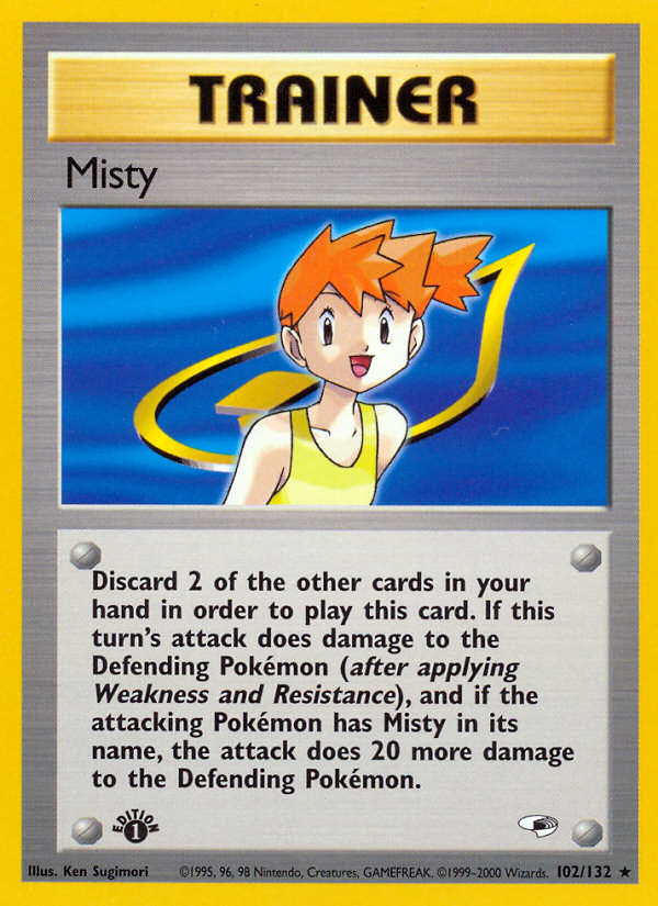 Misty (102/132) [Gym Heroes 1st Edition] - Destination Retro