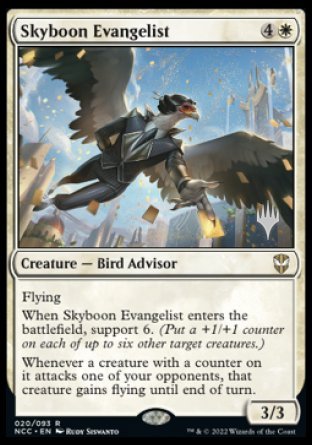 Skyboon Evangelist (Promo Pack) [Streets of New Capenna Commander Promos] - Destination Retro