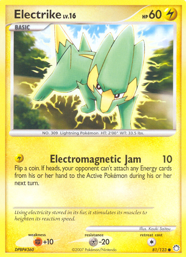 Electrike (81/123) [Diamond & Pearl: Mysterious Treasures] - Destination Retro