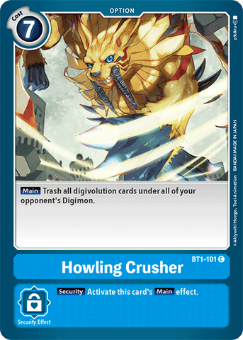 Howling Crusher [BT1-101] [Release Special Booster Ver.1.5] - Destination Retro