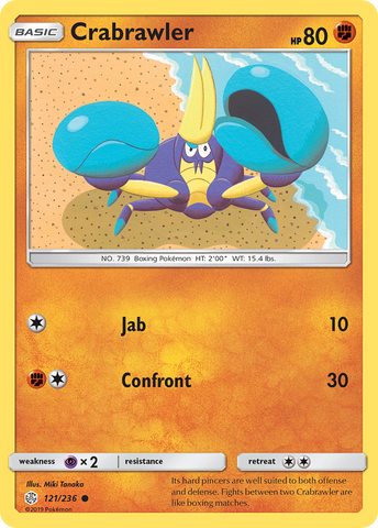 Crabrawler (121/236) [Sun & Moon: Cosmic Eclipse] - Destination Retro