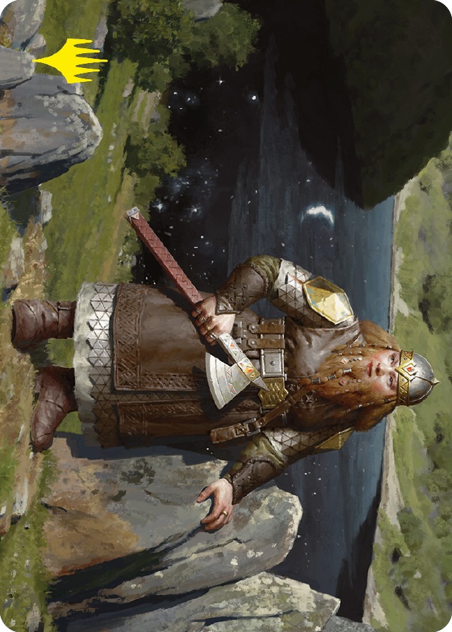 Mirrormere Guardian Art Card (Gold-Stamped Signature) [The Lord of the Rings: Tales of Middle-earth Art Series] - Destination Retro