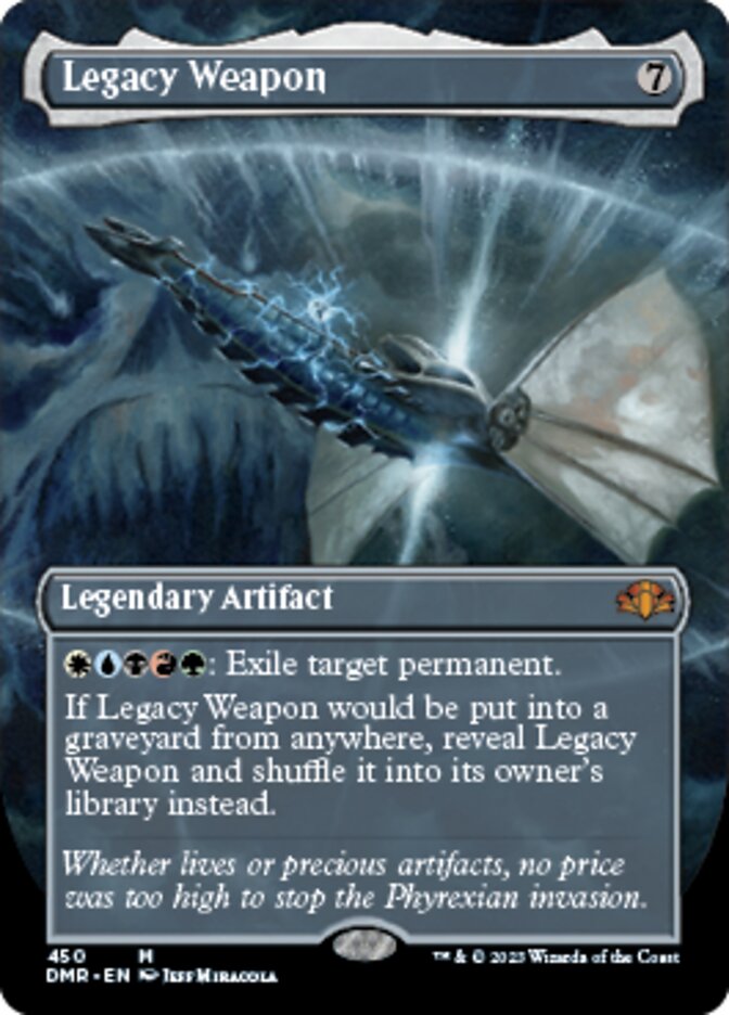 Legacy Weapon (Borderless Alternate Art) [Dominaria Remastered] - Destination Retro