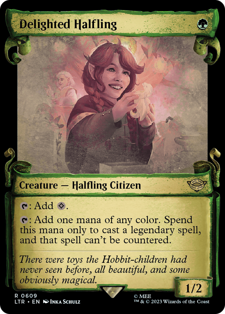 Delighted Halfling [The Lord of the Rings: Tales of Middle-Earth Showcase Scrolls] - Destination Retro