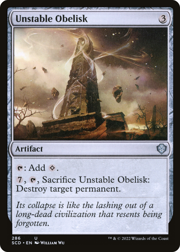 Unstable Obelisk [Starter Commander Decks] - Destination Retro