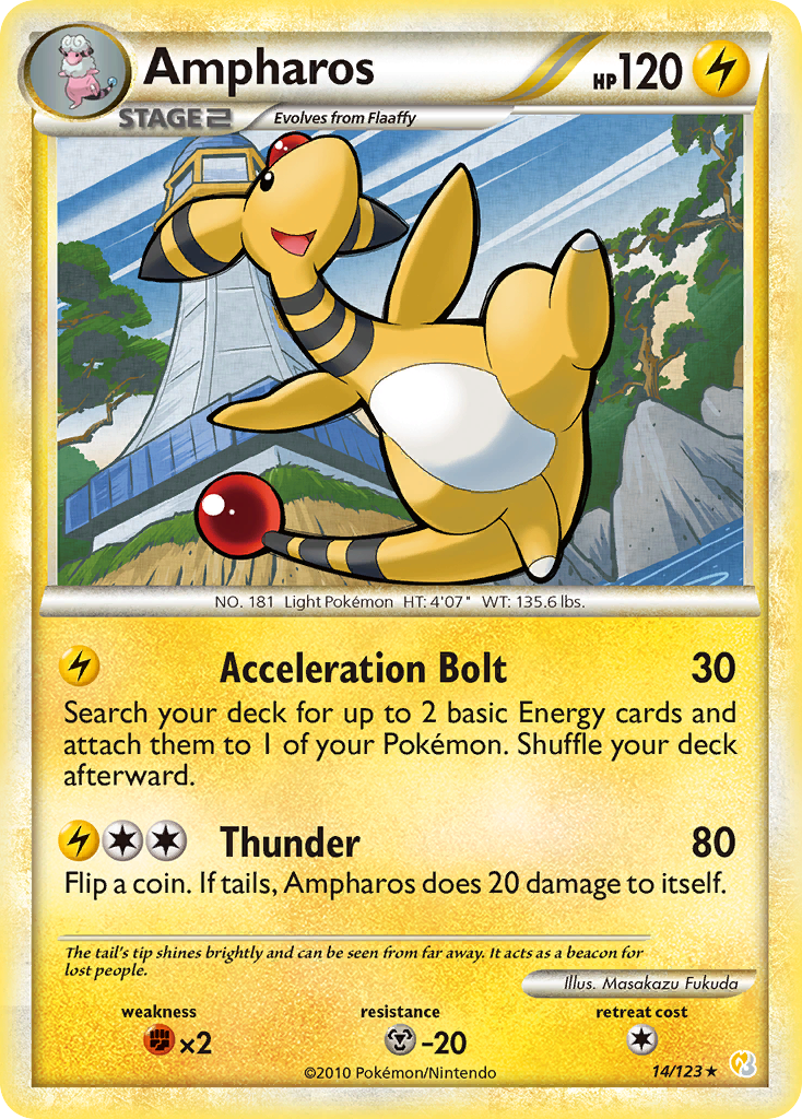 Ampharos (14/123) [HeartGold & SoulSilver: Base Set] - Destination Retro