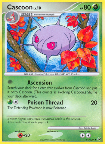 Cascoon (44/127) [Platinum: Base Set] - Destination Retro