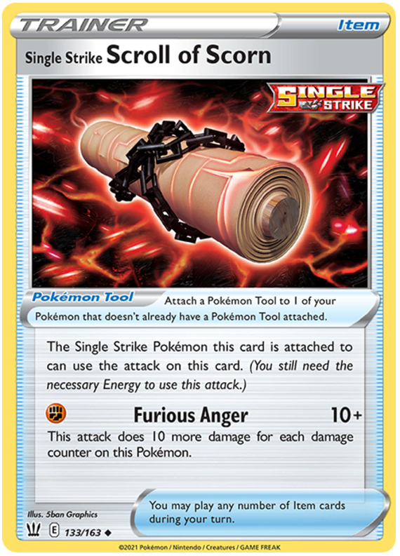 Single Strike Scroll of Scorn (133/163) [Sword & Shield: Battle Styles] - Destination Retro