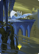 Doubling Season Art Card (Gold-Stamped Planeswalker Symbol) [Wilds of Eldraine Art Series] - Destination Retro