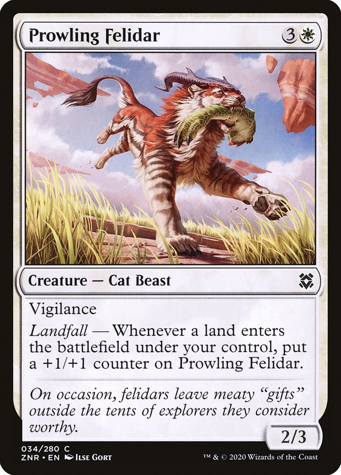 Prowling Felidar [Zendikar Rising] - Destination Retro