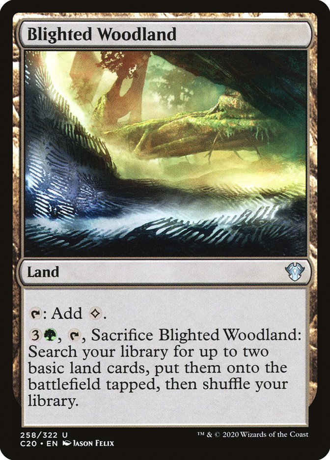 Blighted Woodland [Commander 2020] - Destination Retro