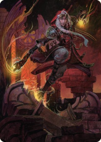 Jaya, Fiery Negotiator Art Card 2 [Dominaria United Art Series] - Destination Retro