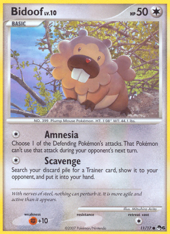 Bidoof (11/17) [POP Series 6] - Destination Retro