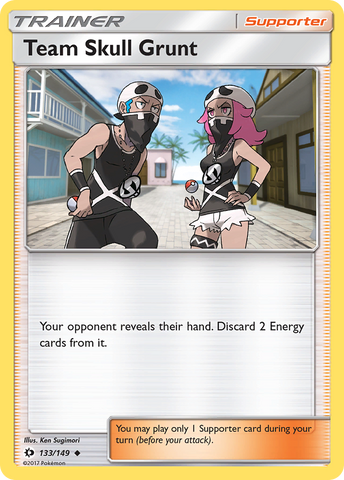 Team Skull Grunt (133/149) [Sun & Moon: Base Set] - Destination Retro