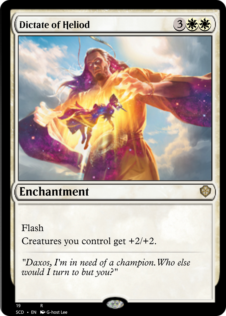 Dictate of Heliod [Starter Commander Decks] - Destination Retro