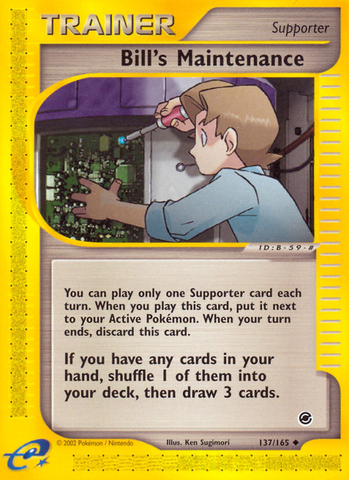 Bill's Maintenance (137/165) [Expedition: Base Set] - Destination Retro