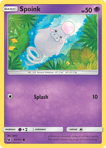 Spoink (41/111) [Sun & Moon: Crimson Invasion] - Destination Retro