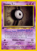 Unown [I] (68/75) [Neo Discovery 1st Edition] - Destination Retro