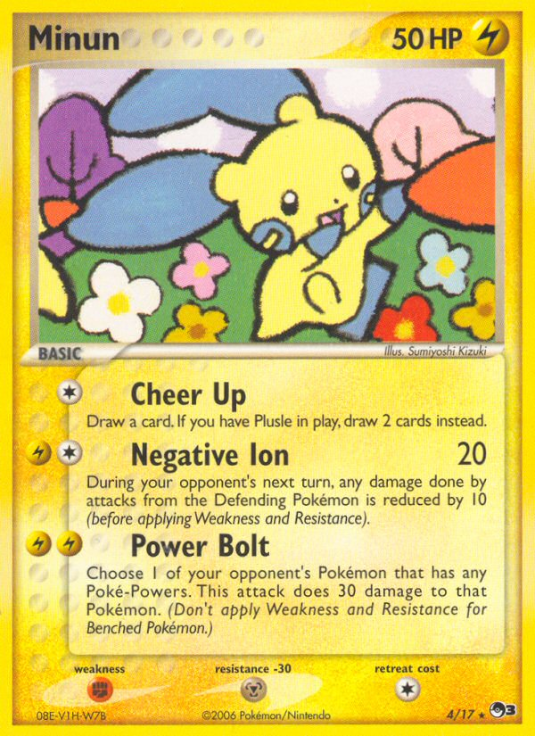 Minun (4/17) [POP Series 3] - Destination Retro