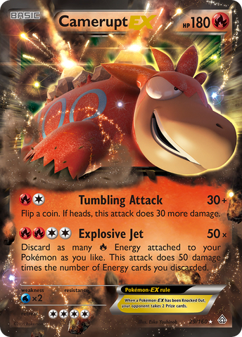 Camerupt EX (29/160) [XY: Primal Clash] - Destination Retro