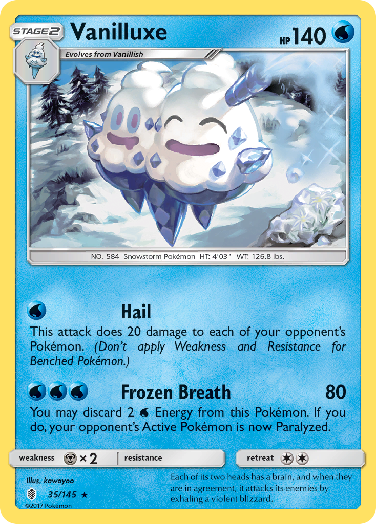 Vanilluxe (35/145) [Sun & Moon: Guardians Rising] - Destination Retro