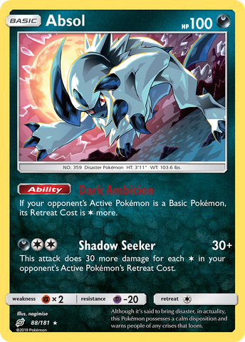 Absol (88/181) [Sun & Moon: Team Up] - Destination Retro
